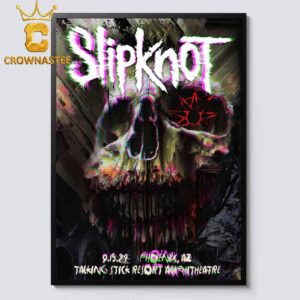 Slipknot Phoenix AZ 2024 Tour At Talking Stick Resort Amphitheatre On September 15th Home Decor Poster Canvas