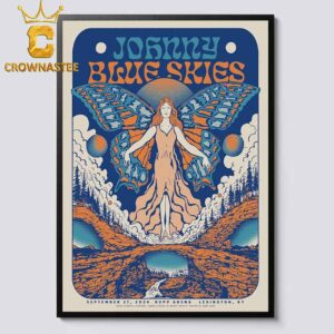 Sturgill Simpson AKA Johnny Blue Skies Lexington KY 2024 Rupp Arena On September 28th Home Decor Poster Canvas