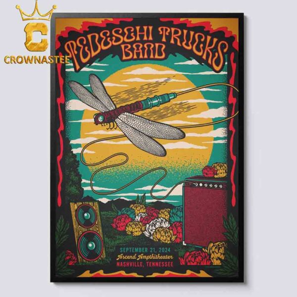 Tedeschi Trucks Band Nashville Tennessee 2024 Ascend Amphithester On September 21th Home Decor Poster Canvas