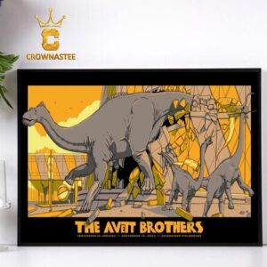 The Avett Brothers Indianapolis Indiana 2024 At Gainbridge Fieldhouse On September 12th Home Decor Poster Canvas