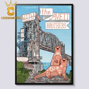 The Avett Brothers Little Rock Arkansas 2024 First Security Amphitheater On September 17th Home Decor Poster Canvas