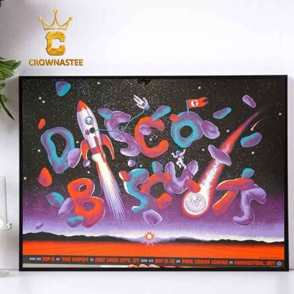 The Disco Biscuits Salt Lake City Utah 2024 The Depot September 11th And In Livingston MT At Pine Creek Lodge September 13th 15th Home Decor Poster Canvas