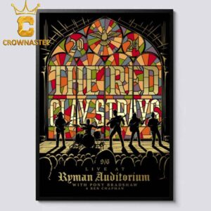 The Red Clay Strays Live At Ryman Auvitorium On September 6th 2024 Home Decor Poster Canvas