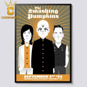 The Smashing Pumpkins Hershey PA 2024 At Hersheypark Stadium On August 2 Home Decor Poster Canvas