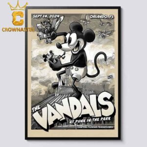 The Vandals Orlando FL 2024 At Punk In The Park Central Florida Fairgrounds On September 14th Home Decor Poster Canvas