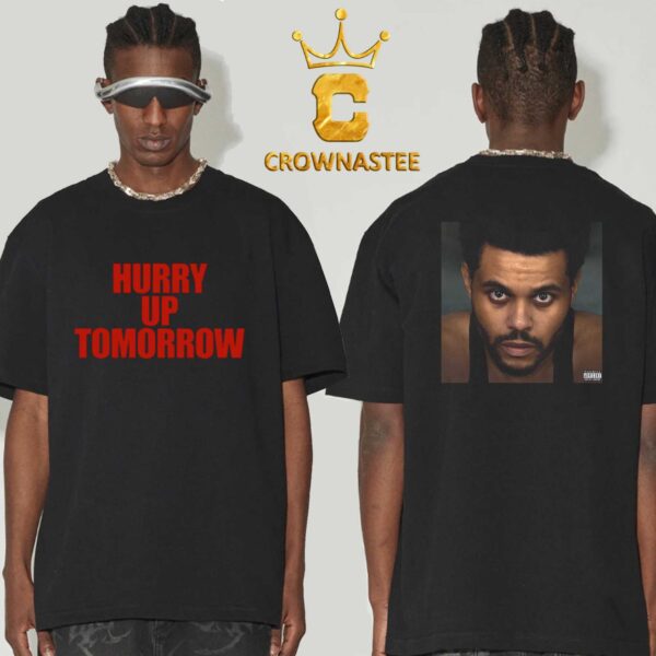 The Weeknd Hurry Up Tomorrow Album Cover 2024 Two Sided T-Shirt