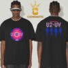 U2 Band UV Live At Sphere Gradient 2024 Achtung Baby Two Sided T-Shirt