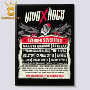 Vivo x El Rock Festival 2025 On March 29 Lineup Home Decor Poster Canvas