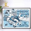 Weezer Philadelphia PA 2024 Wells Fargo Center On September 13th Home Decor Poster Canvas