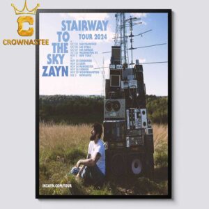 Zayn Malik Stairway To The Sky Tour Dates 2024 US UK Home Decor Poster Canvas