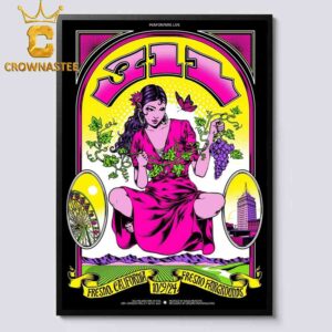 311 Band Fresno CA 2024 Fresno Fairgrounds On October 9th Home Decor Poster Canvas