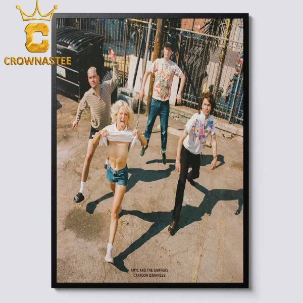 Amyl And The Sniffers Cartoon Darkness New Album Cover Home Decor Poster Canvas