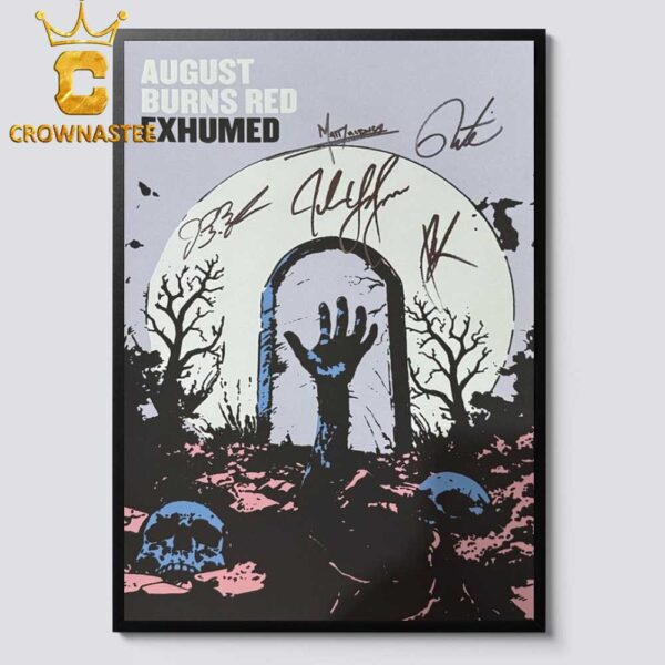 August Burns Red Exhumed Signed Home Decor Poster Canvas Home Decor Poster Canvas