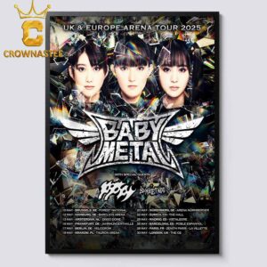 Babymetal World Tour 2024 2025 UK Europe Arena Schedule Home Decor Poster Canvas