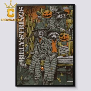 Billy Strings Halloween Run Baltimore MD 2024 CFG Bank Arena On October 31 Home Decor Poster Canvas