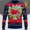 Boston Red Sox MLB Grinch Ugly Christmas Holiday Sweater