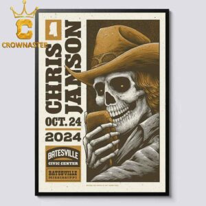 Chris Janson Batesville Mississippi 2024 Batesville Civic Center On October 24th Home Decor Poster Canvas