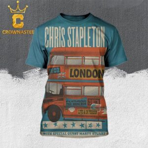 Chris Stapleton London UK 2024 The O2 Arena On October 23 All Over Print T-Shirt