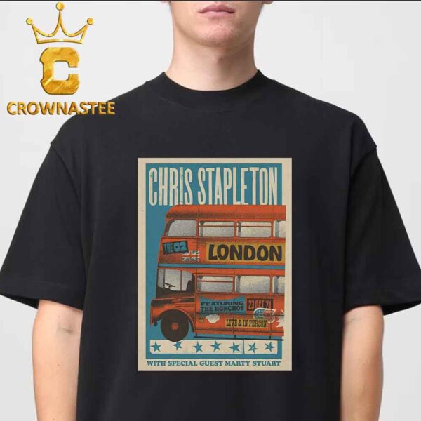 Chris Stapleton London UK 2024 The O2 Arena On October 23 Vintage T-Shirt