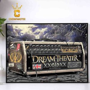 Dream Theater Band 40th Anniversary London 2024 The O2 Arena On October 20th Home Decor Poster Canvas