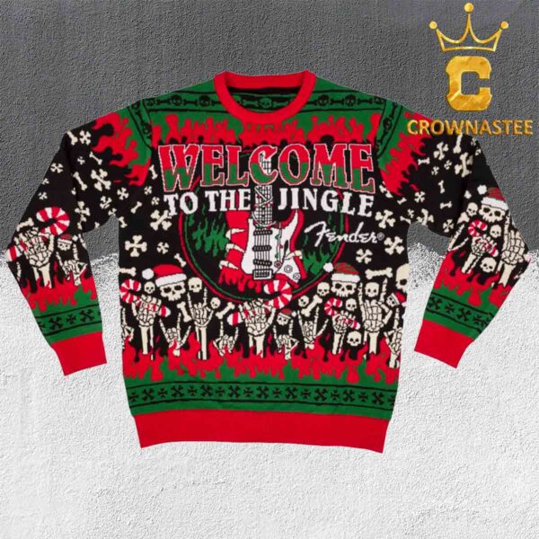 Fender Welcome To The Jinger Fender Christmas Holiday Ugly Sweater