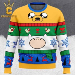 Finn And Jake Adventure Time Ugly Christmas Sweater