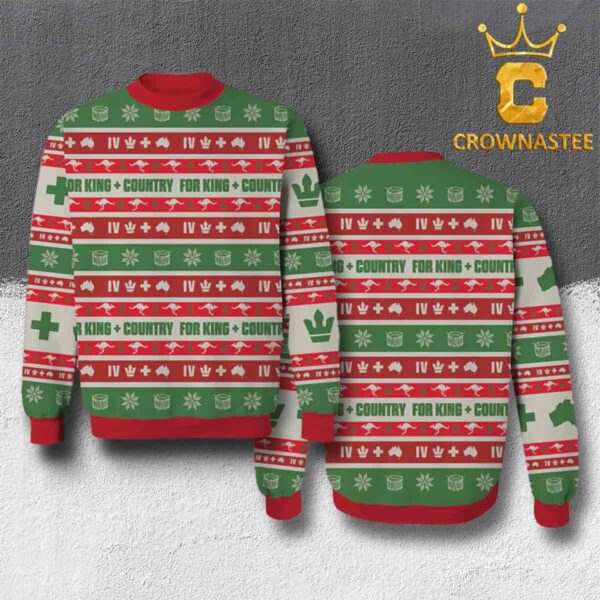 For King And Country 2024 Drummer Boy Ugly Christmas Sweater