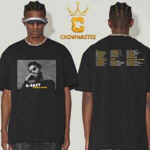 G Eazy World Tour US Euro Australia New Zealand 2024 2025 We Are All Freaks Tour Dates Two Sided T-Shirt