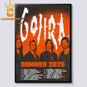 Gojira Summer 2025 Tour Dates Schedule Home Decor Poster Canvas