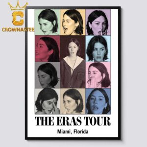 Gracie Abrams The Eras Tour Miami FL 2024 Home Decor Poster Canvas