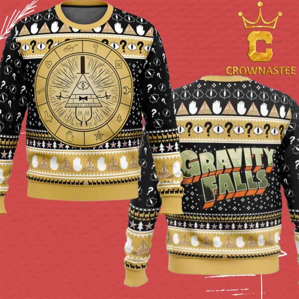 Gravity Falls Bill Cipher Ugly Christmas Sweater