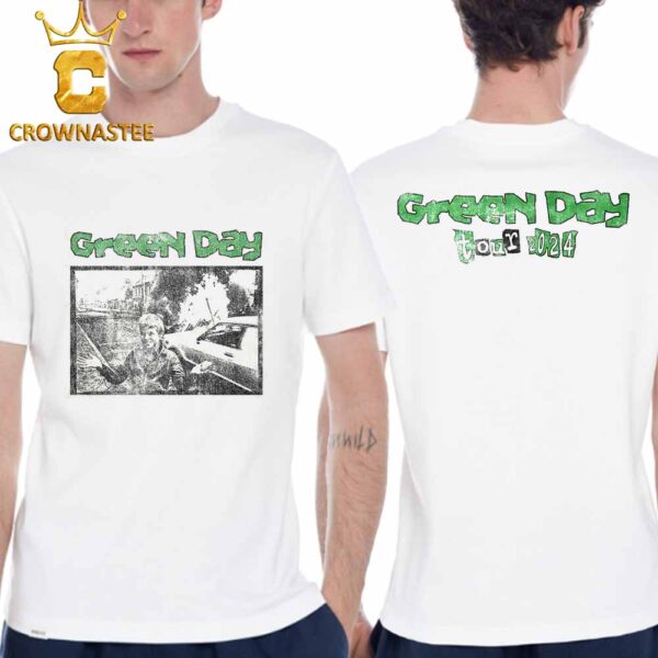 Green Day The Savior Tour 2024 Throwback Two Sided T-Shirt