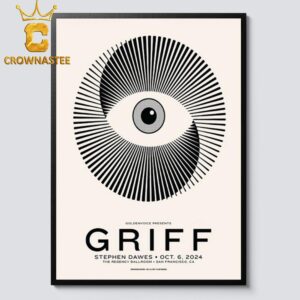 Griff San Francisco CA 2024 The Regency Ballroom Stephen Dawes On October 6th Home Decor Poster Canvas