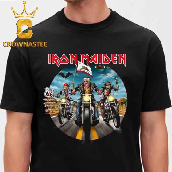 Iron Maiden California 2024 The Future Past World Tour Classic T-Shirt