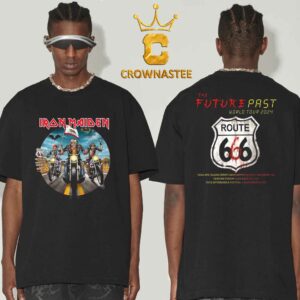 Iron Maiden California 2024 The Future Past World Tour Two Sided T-Shirt