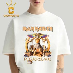 Iron Maiden Powerslave 40th Anniversary Pharaoh Ivory Classic T-Shirt