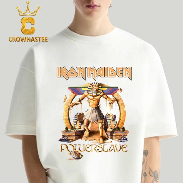 Iron Maiden Powerslave 40th Anniversary Pharaoh Ivory Classic T-Shirt