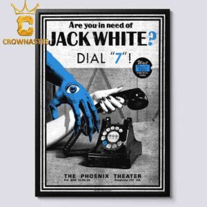 Jack White Petaluma CA 2024 The Phoenix Theater On October 3rd Home Decor Poster Canvas