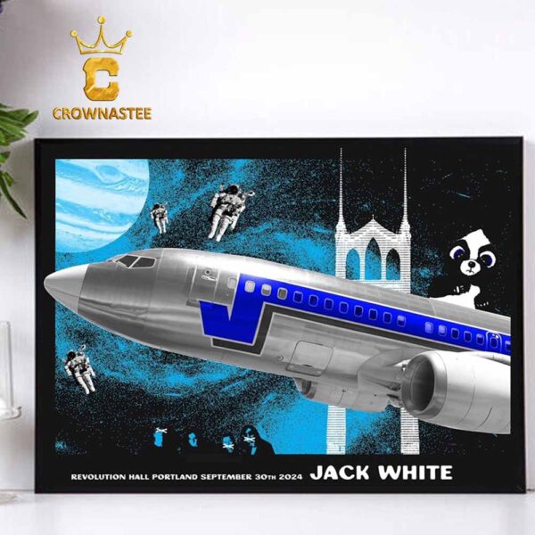 Jack White Revolution Hall Portland On September 30th 2024 Home Decor Poster Canvas