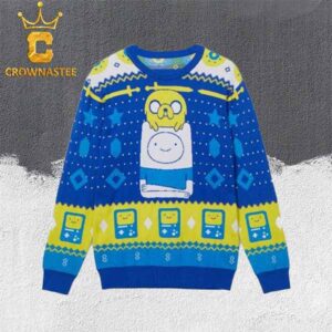 Jake And Finn Holiday Christmas Adventure Time Ugly Sweater