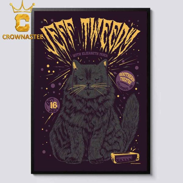 Jeff Tweedy Columbus OH 2024 The Southern Theater On October 16th Home Decor Poster Canvas