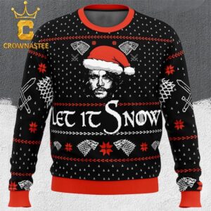 Game Of Thrones Jon Snow Let It Snow Ugly Christmas Holiday Sweater