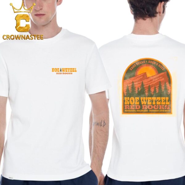 Koe Wetzel Morrison Colorado 2024 The Legendary Red Rocks Amphitheatre On October 13th Classic T-Shirt