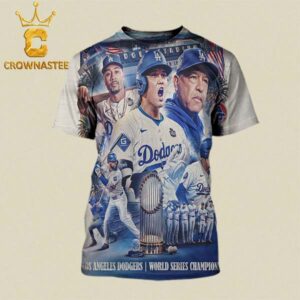 Los Angeles Dodgers 2024 The World Series Champions MLB All Over Print T-Shirt