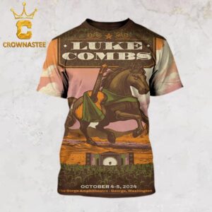 Luke Combs George Washington 2024 The George Amphitheatre On October 4th And 5th All Over Print T-Shirt