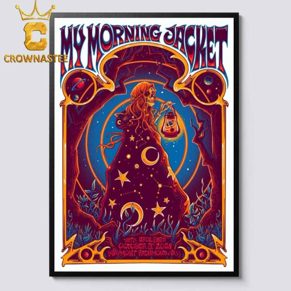 My Morning Jacket Maymont Richmond VA 2024 On October 3rd Home Decor Poster Canvas