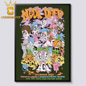 Neck Deep Toronto Canada 2024 Queen Elizabeth Theatre The Final Show Of North America Tour On Halloween Home Decor Poster Canvas