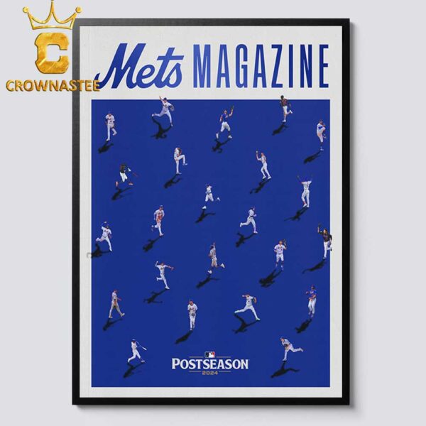 New York Mets Magazine MLB Postseason 2024 Vs Philadelphia Phillies At City Field Home Decor Poster Canvas