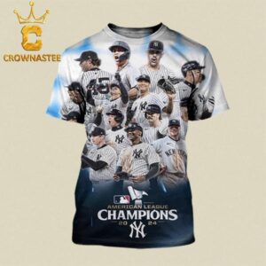 New York Yankees 2024 American League Champions ALCS All Over Print T-Shirt