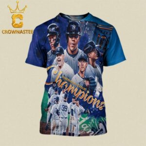 New York Yankees ALCS 2024 American League Champions World Series Bound All Over Print T-Shirt